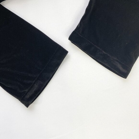 BRYN WALKER AIDA BLACK VELVET SHORT SLEEVE TUNIC SHIRT TOP - XS - Picture 9 of 10